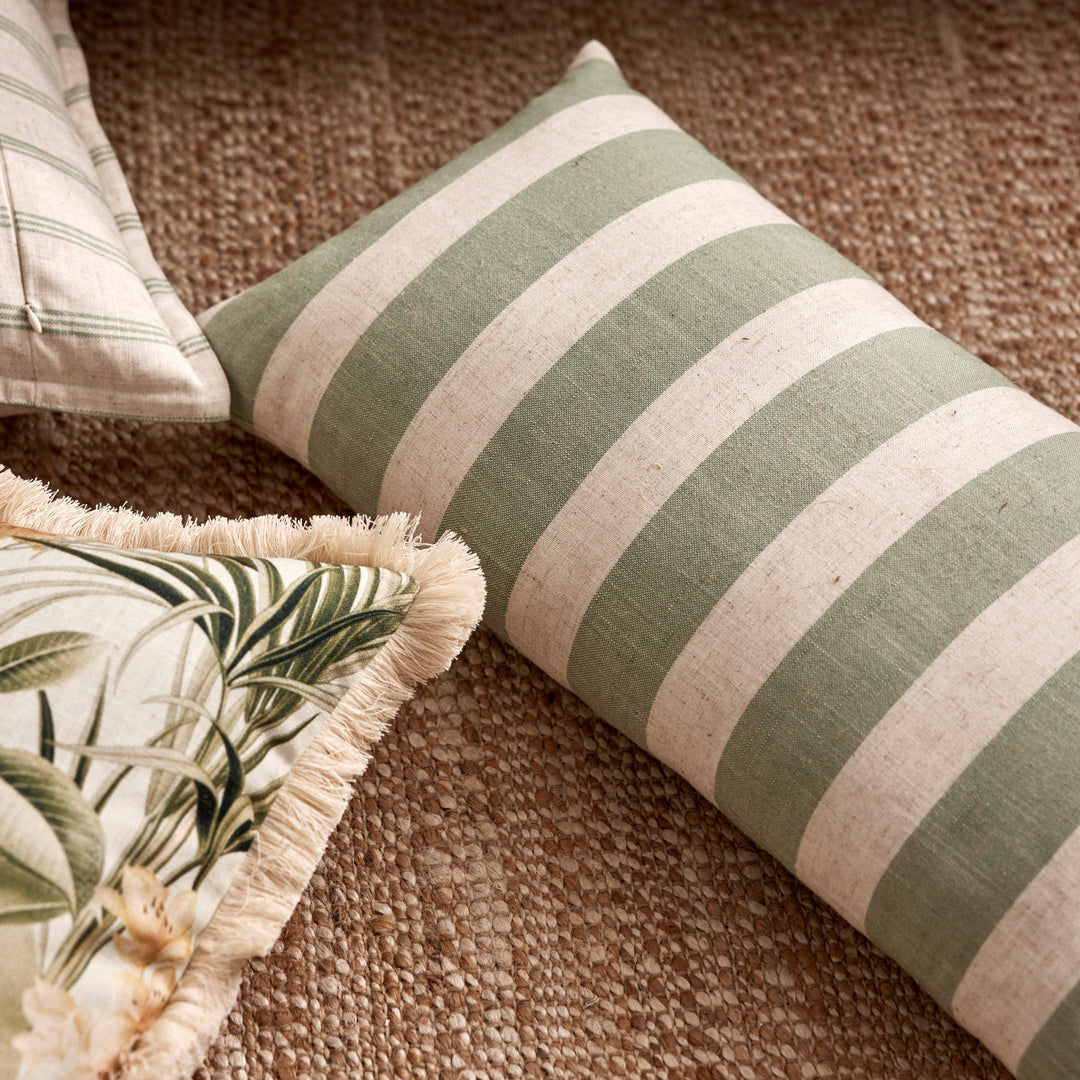 Rye Spruce Stripe Cushion