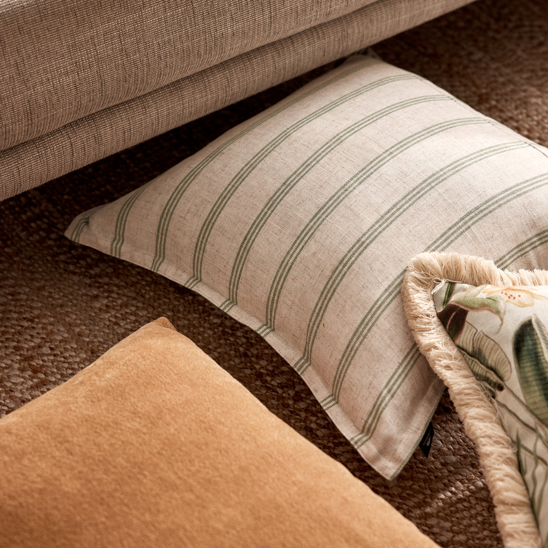 Rye Spruce Stripe Cushion 50cm