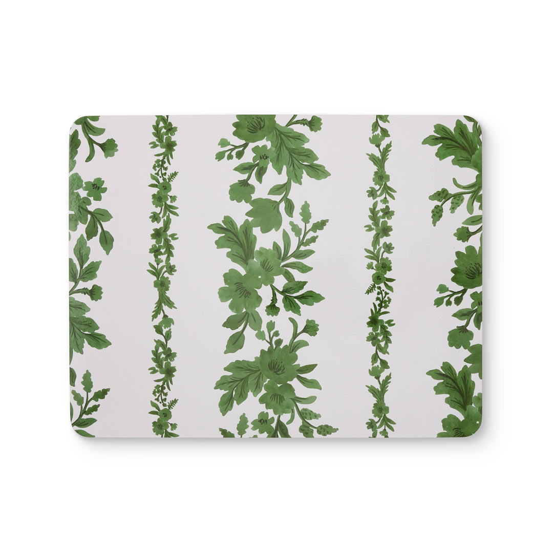 Emerson Green Rectangle Hard Placemat S/4