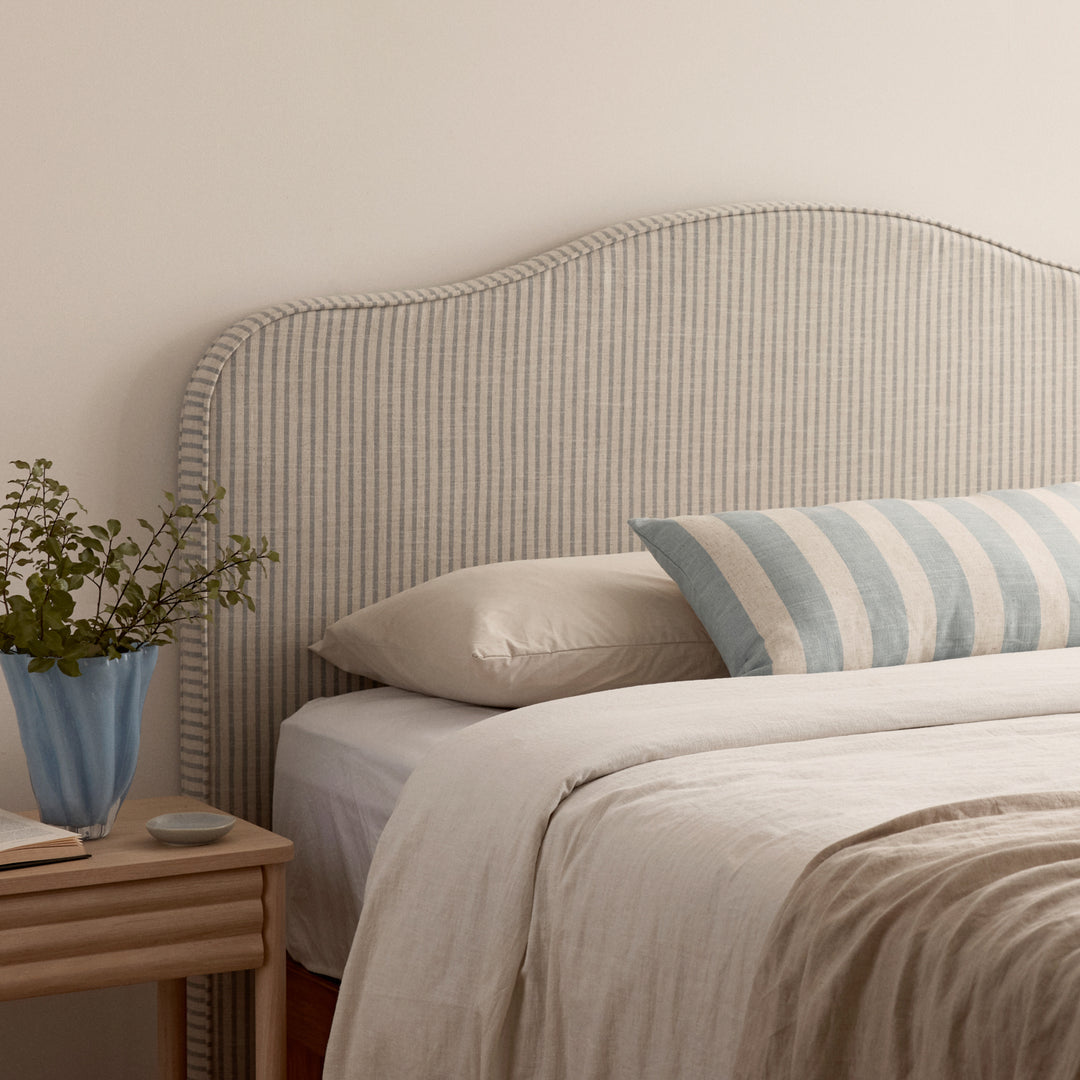 Rye Sky Blue Stripe Cushion