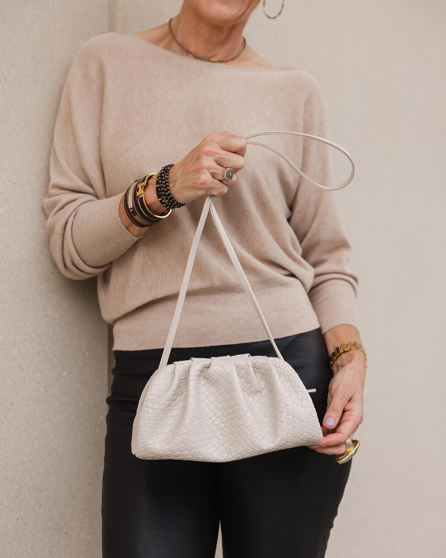 Macy Woven Clutch- Louenhide