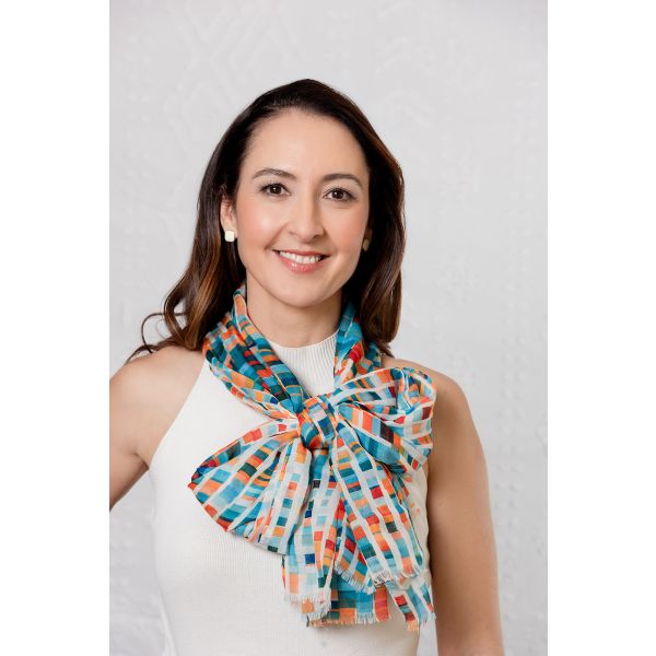 Brady Aqua Scarf