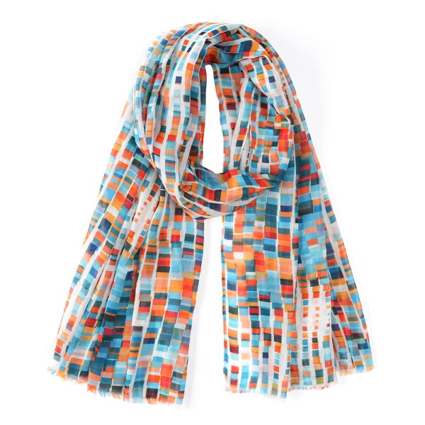 Brady Aqua Scarf