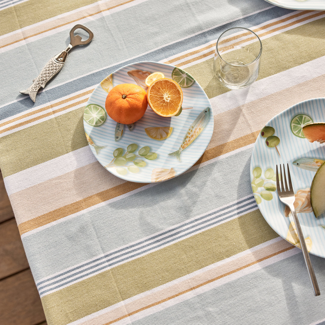 Fairhaven Blue/Green Tablecloth 150x350cm