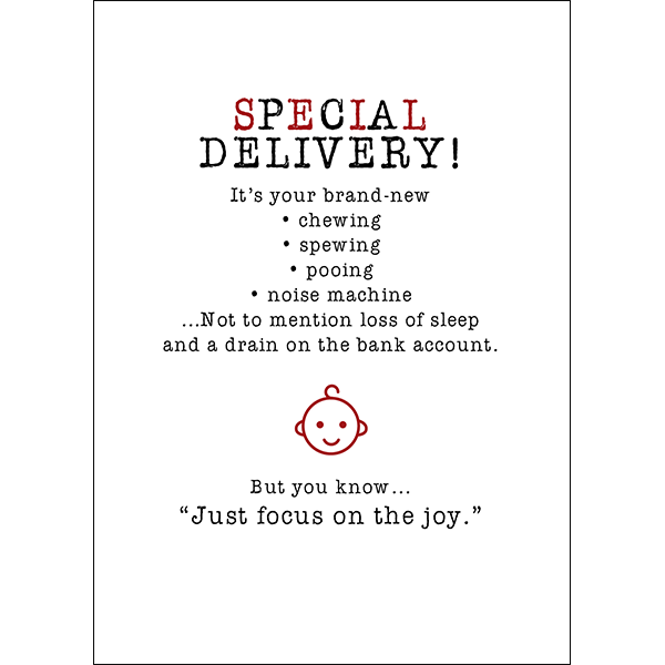 Special Delivery Greeting Card - Defamations