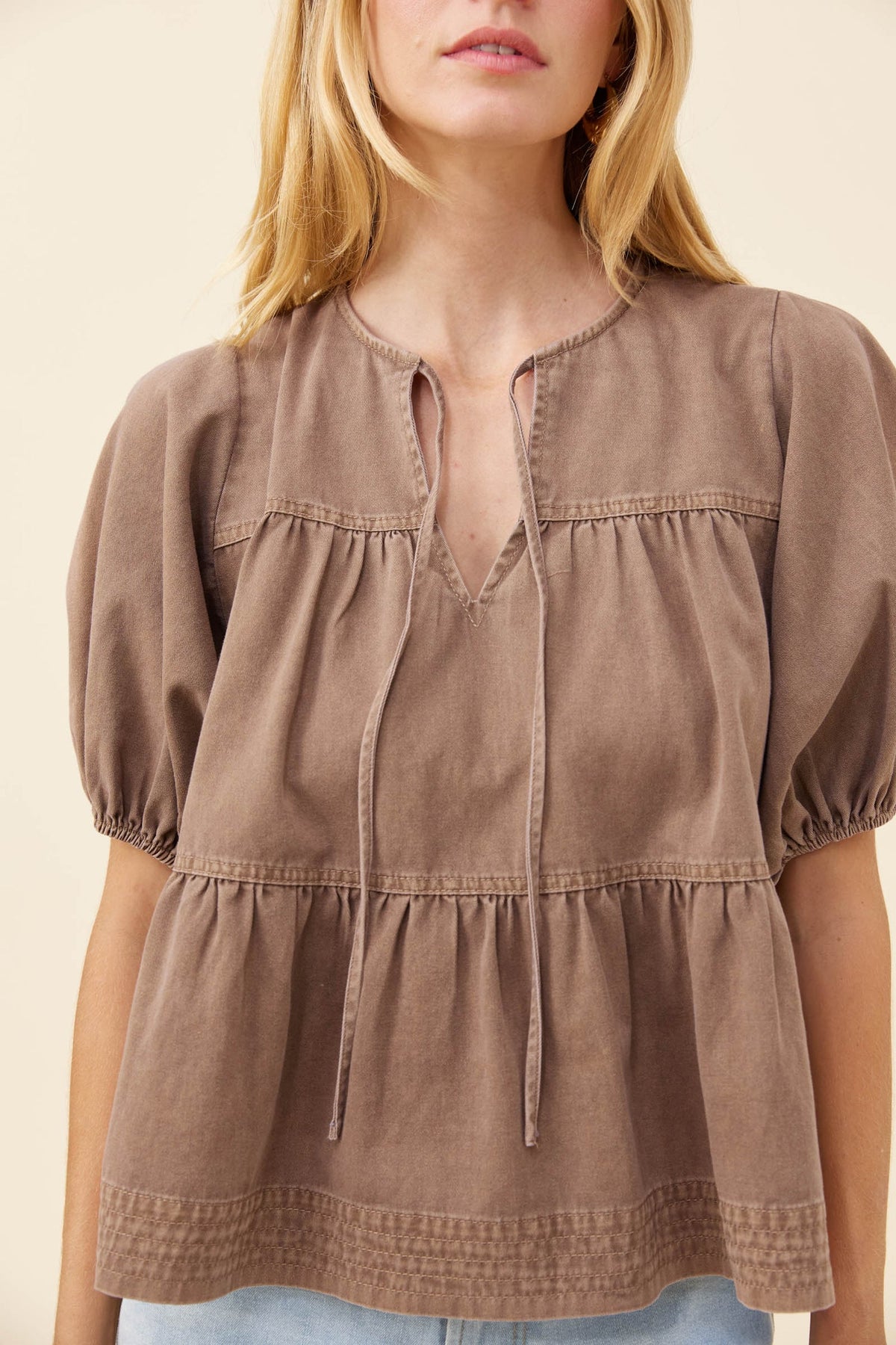 Preston Tie Top