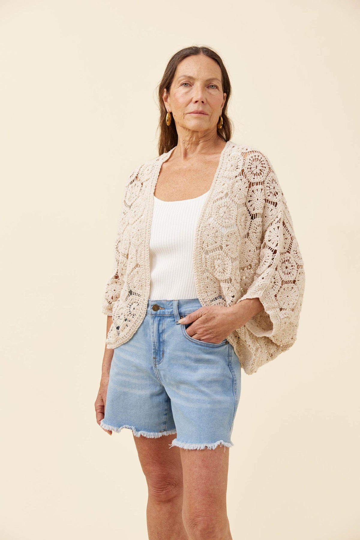 Maggie Crochet Cape