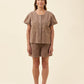 Preston Button Top