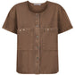 Preston Button Top