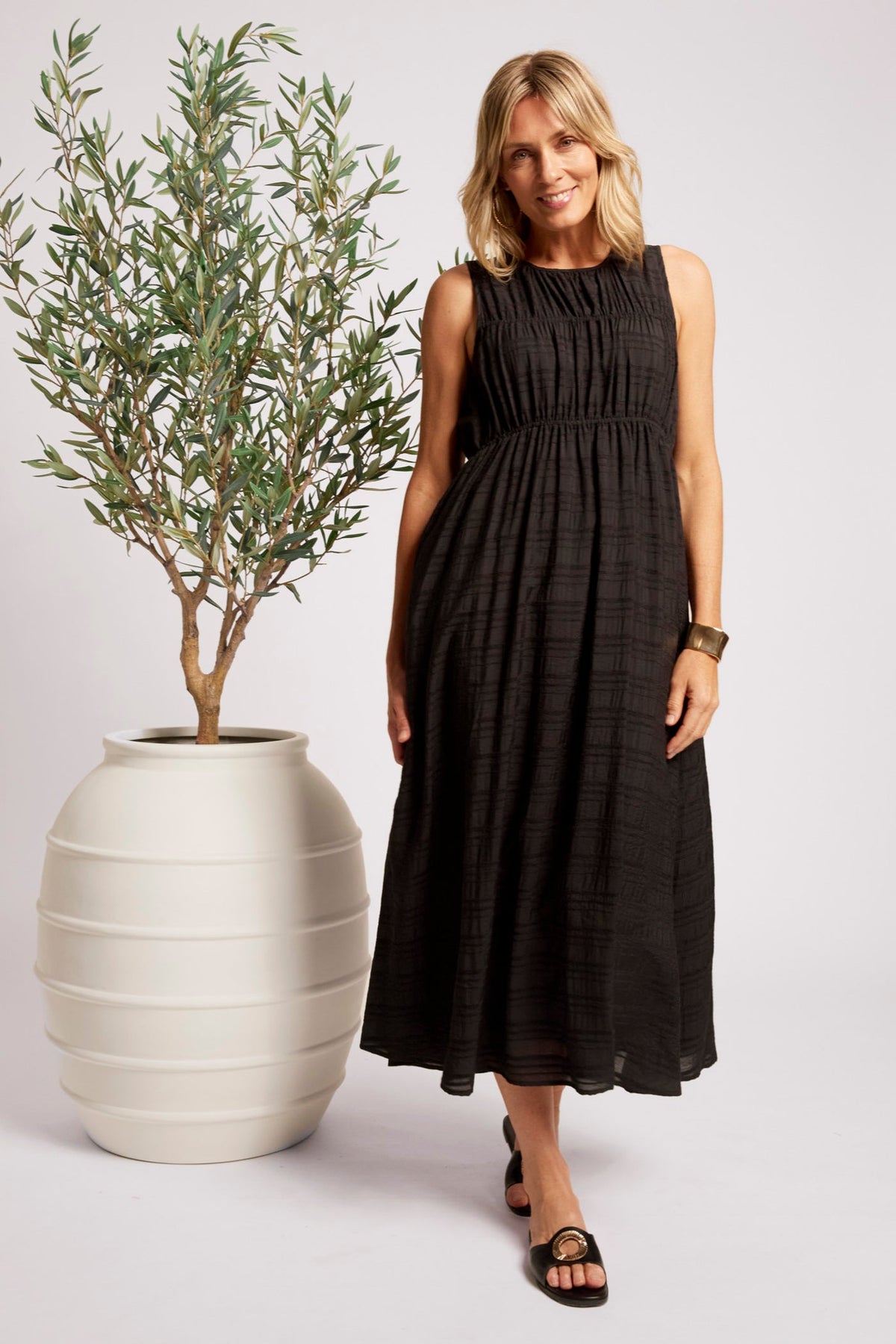 Sovana Rouched Maxi Dress