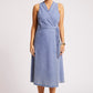Dusk Denim Wrap Dress