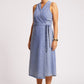 Dusk Denim Wrap Dress