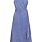 Dusk Denim Wrap Dress