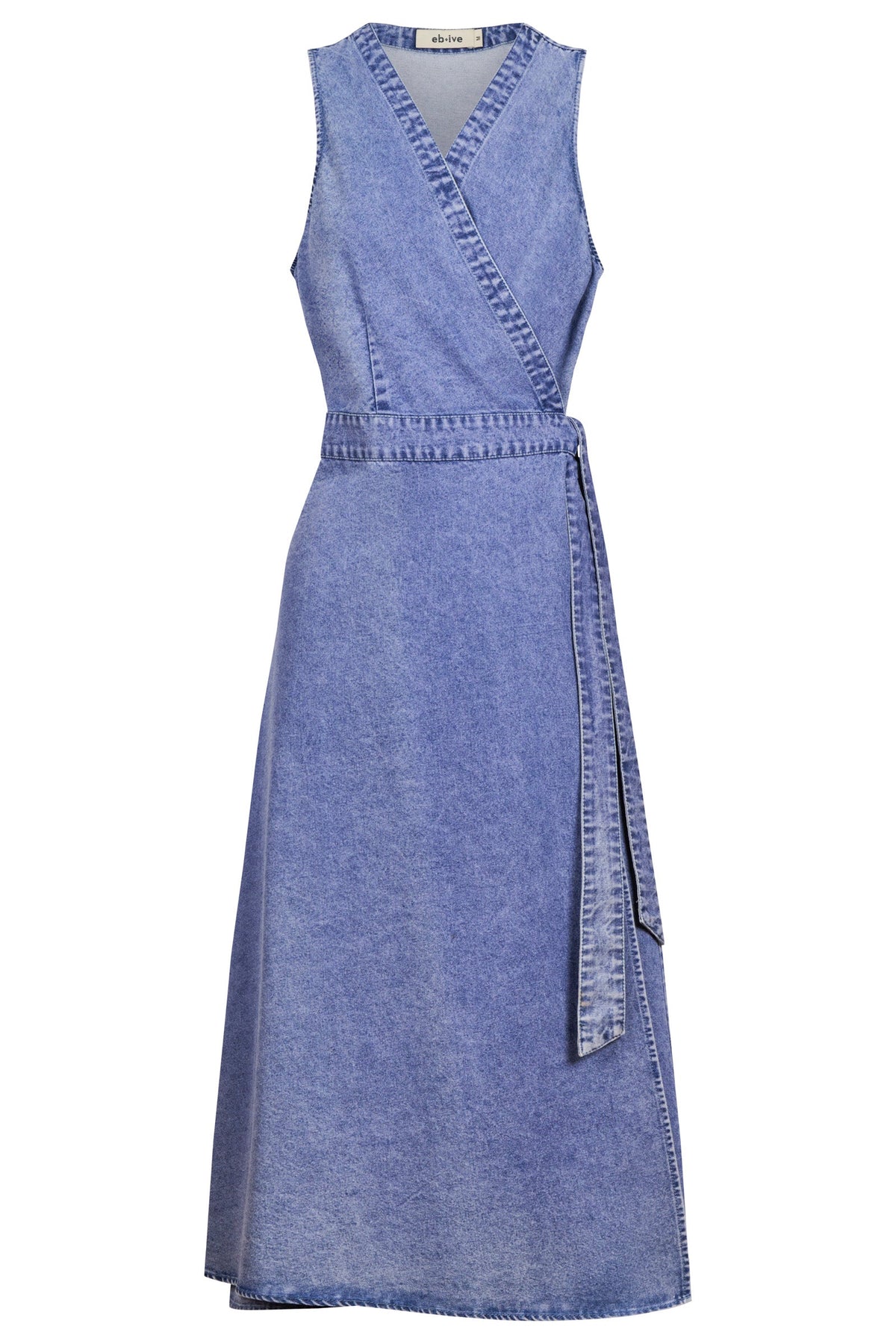 Dusk Denim Wrap Dress