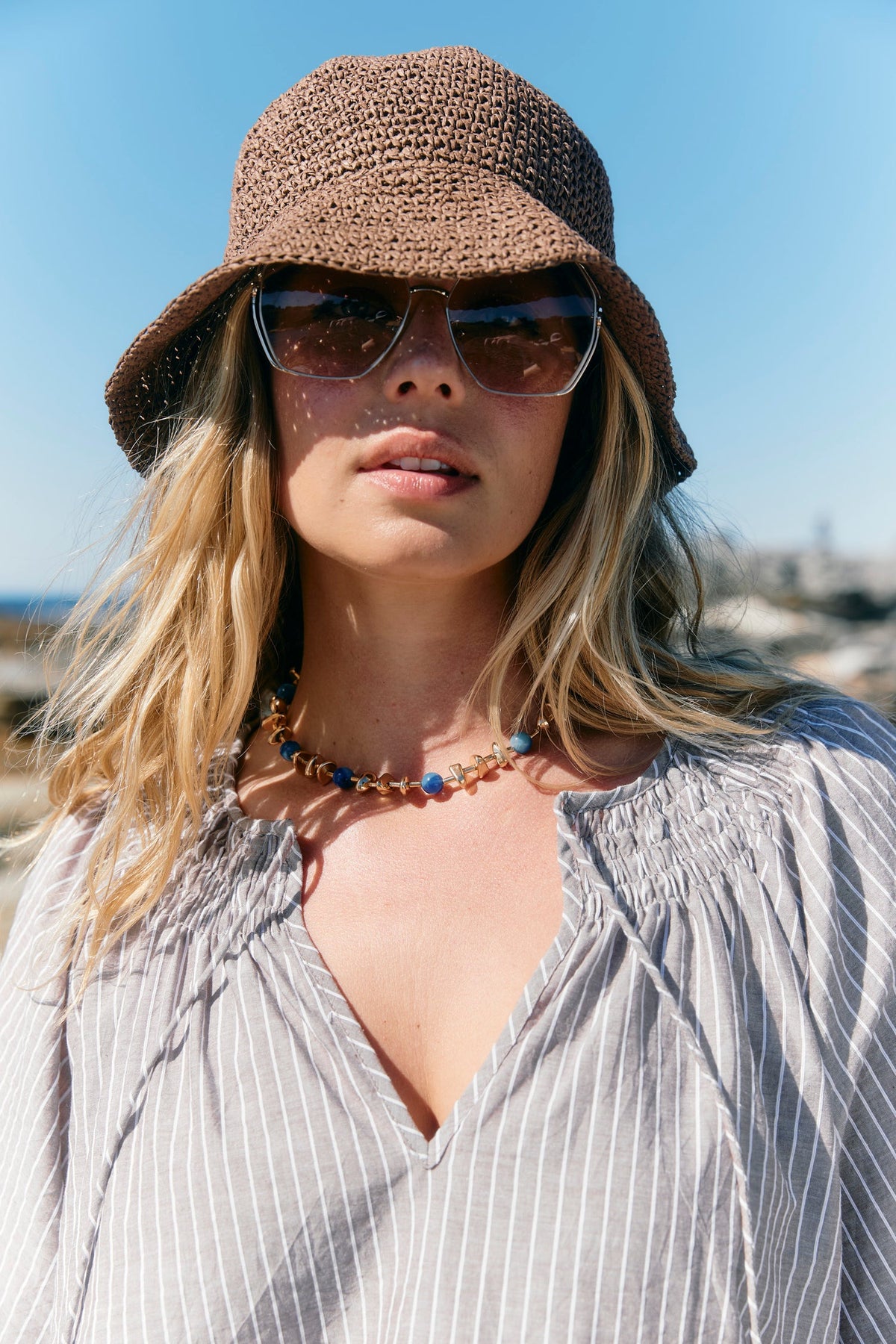 Frances Necklace -Azure