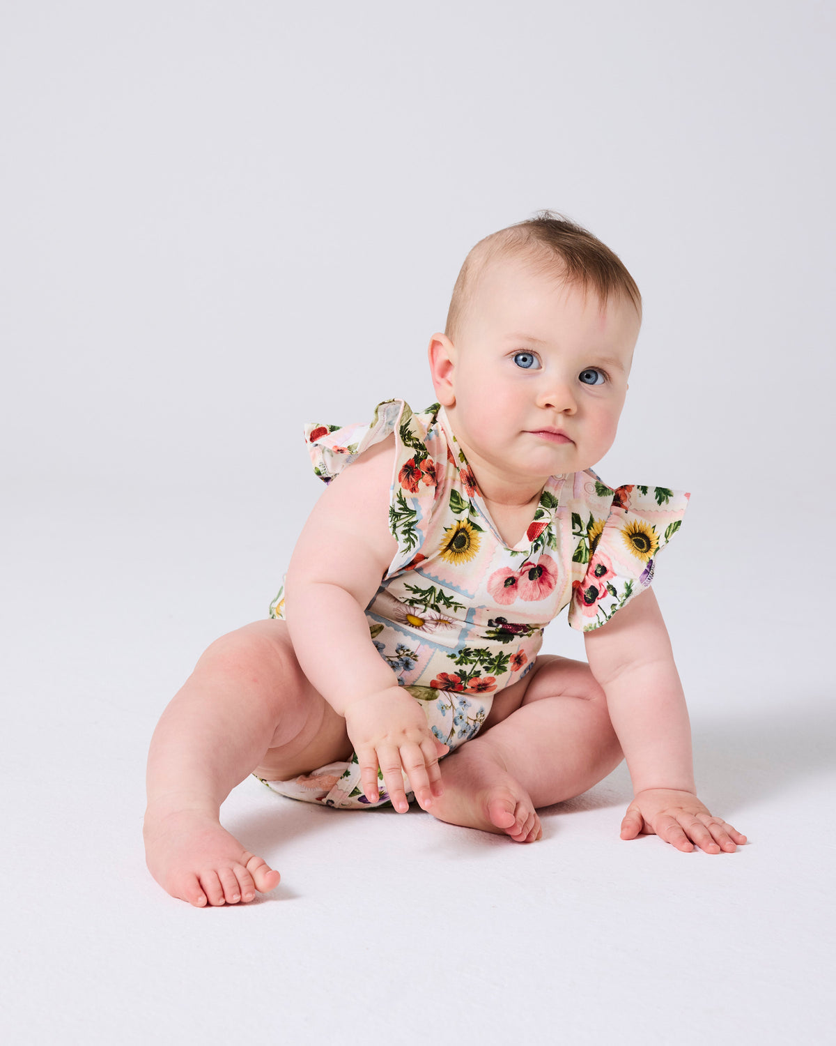 Sweet Life Organic Short Sleeve Frill Romper