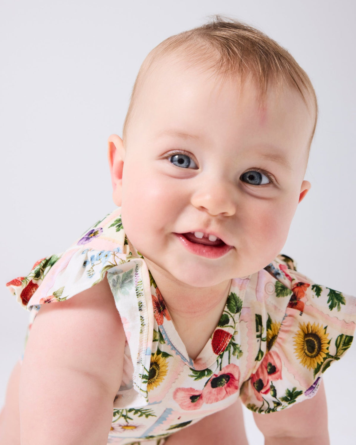 Sweet Life Organic Short Sleeve Frill Romper