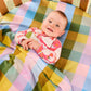 Sorbet Tartan Bamboo Swaddle