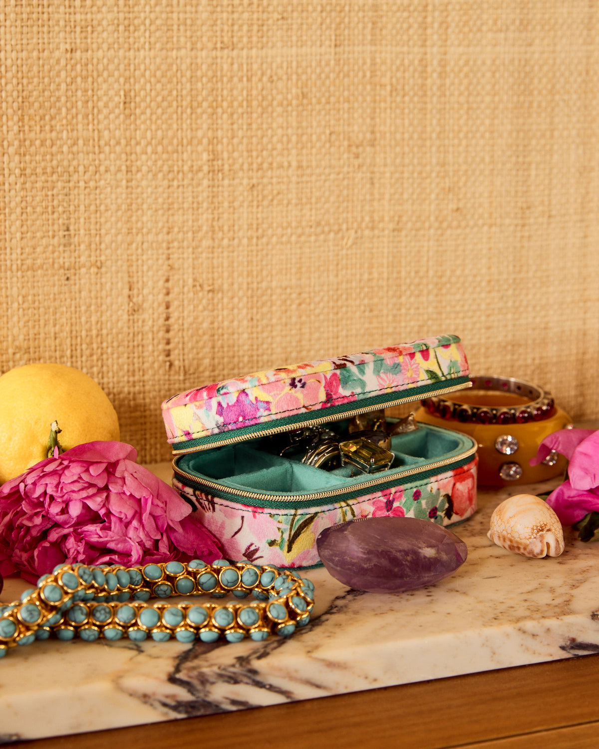 Alfresco Travel Velvet Jewellery Box