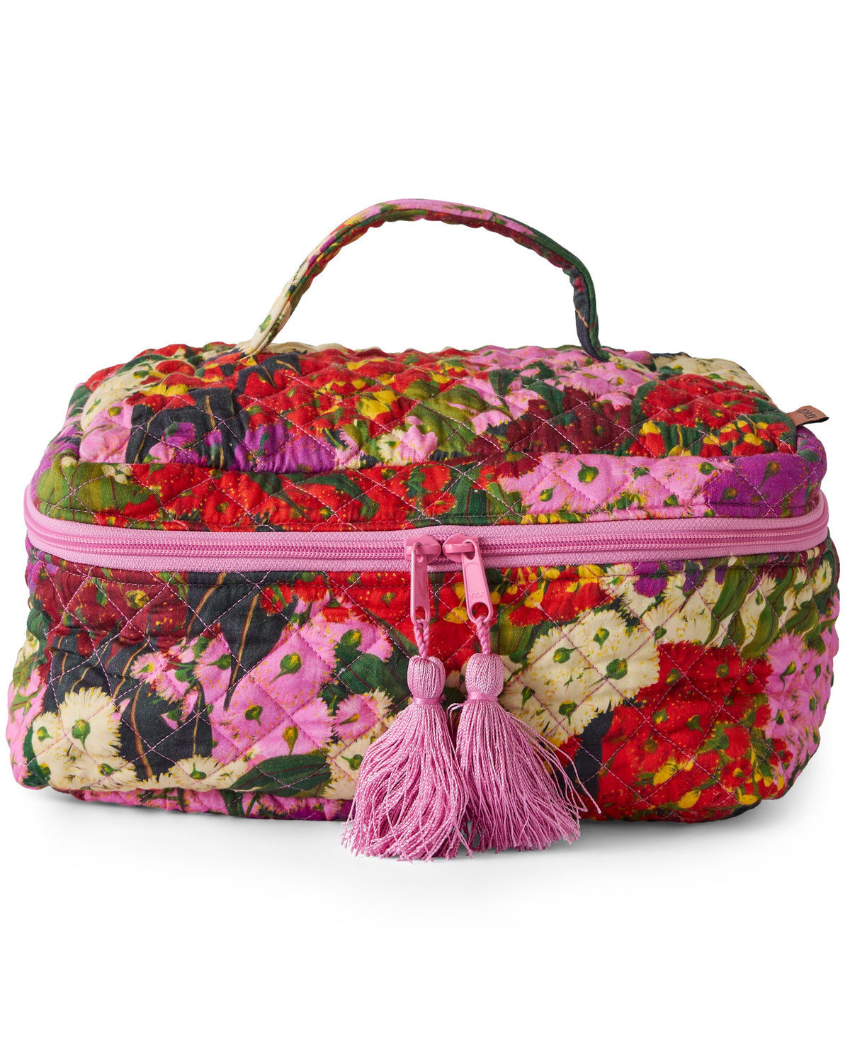 Bush Blossom Quilted Cotton Toiletry Case