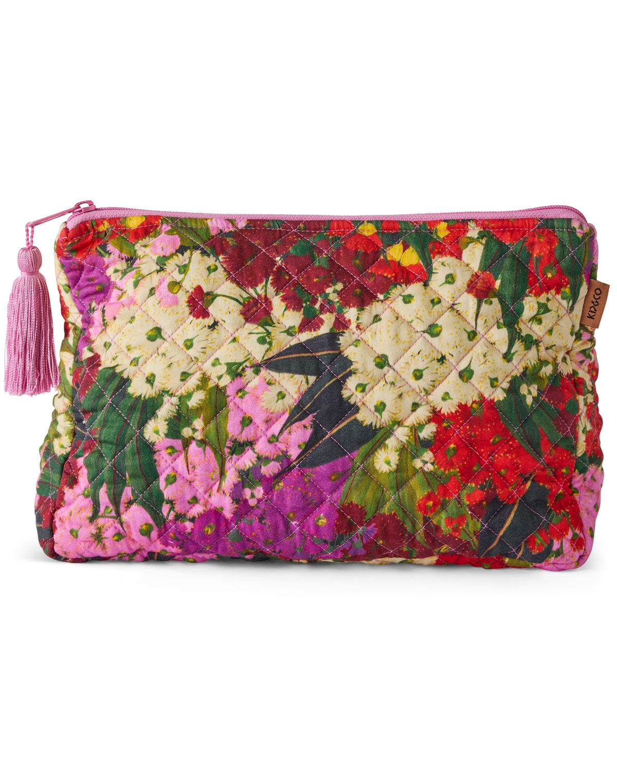 Bush Blossom Quilted Cotton Toiletry Purse