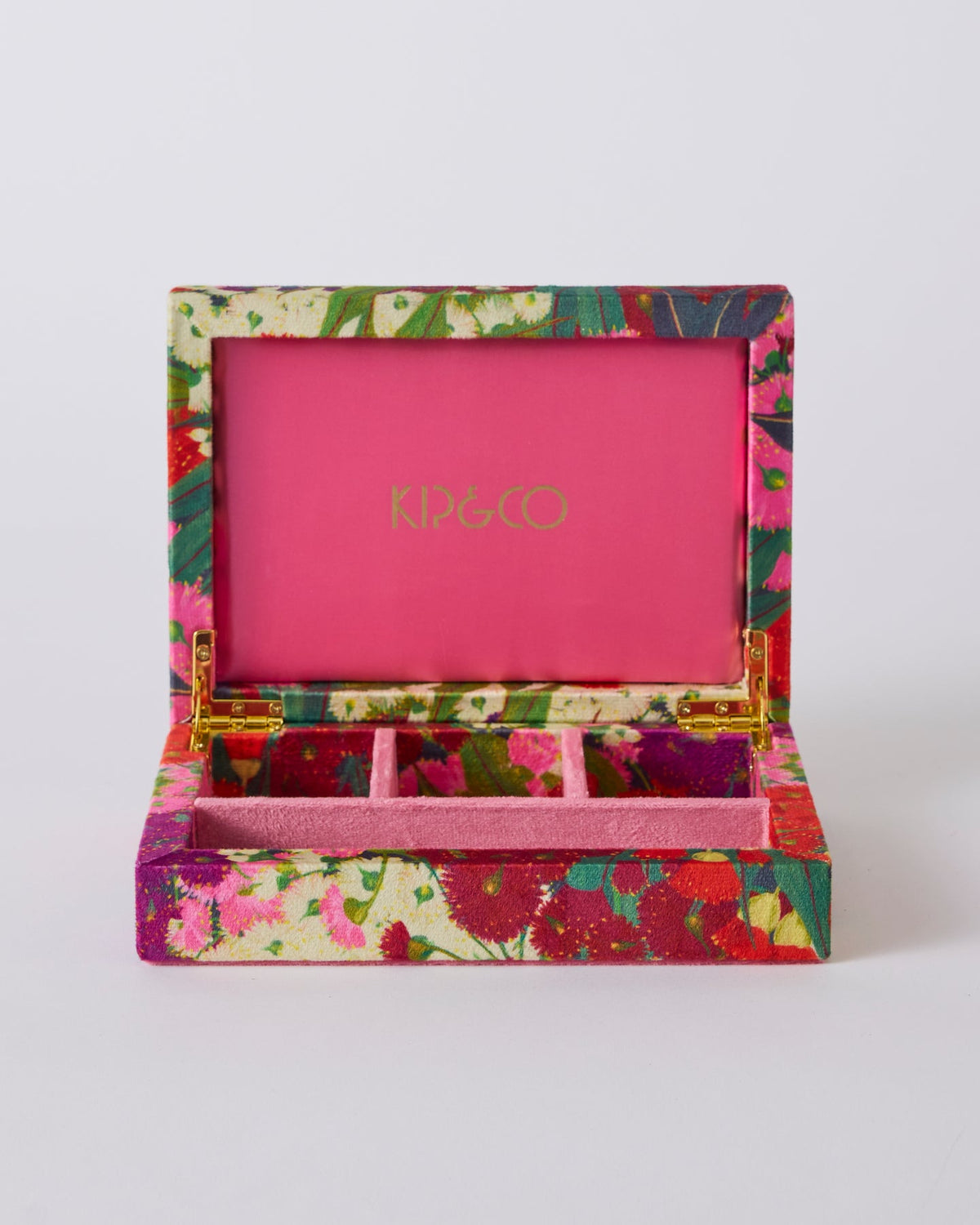 Bush Blossom Velvet Jewellery Box Small
