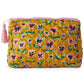 Pretty Pansy Quilted Cotton Toiletry Purse