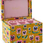 Pretty Pansy Velvet Jewellery Box Large