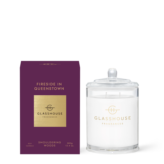 Fireside in Queenstown 380g Soy Candle - Glasshouse Fragrances