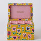Pretty Pansy Velvet Jewellery Box Large