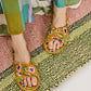 Pretty Pansy Quilted Velvet Adult Slipper