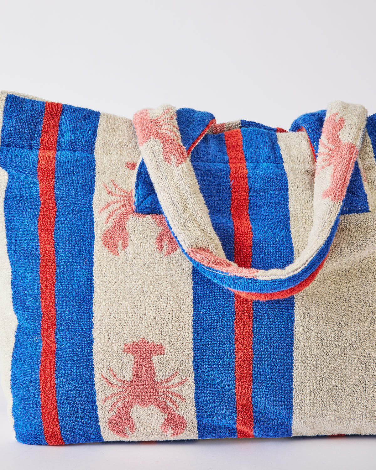 Lobster Fan Club Terry Oversized Beach Bag