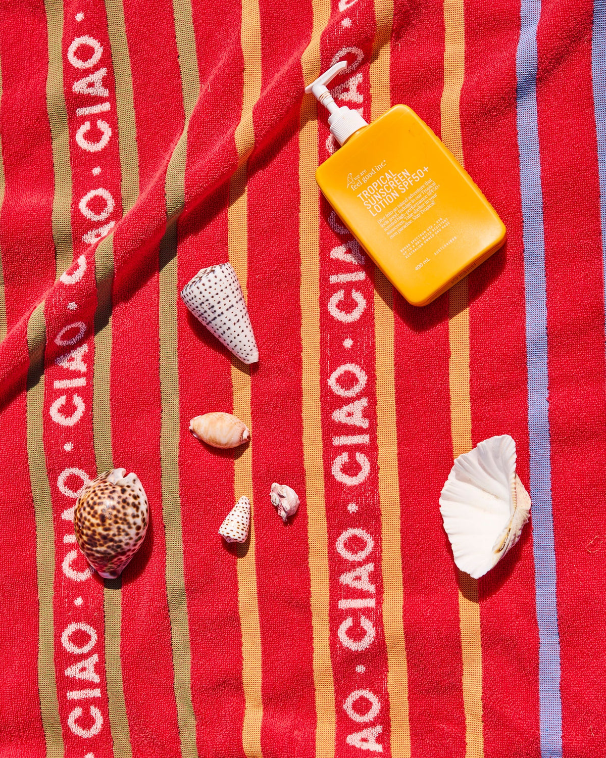 Ciao Stripe Terry Beach Towel