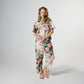 Belle Floral Adult Organic Cotton short Sleeve Shirt & Pant Pyjama Set