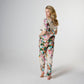 Belle Floral Adult Organic Cotton short Sleeve Shirt & Pant Pyjama Set