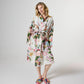 Belle Floral Linen Robe