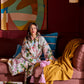 Belle Floral Linen Robe