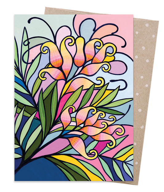 Grevillea In The Garden Card - Earth Greetings