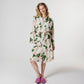 Hydrangea Pink Linen Robe