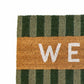 Coir Door Welcome Mat - Green