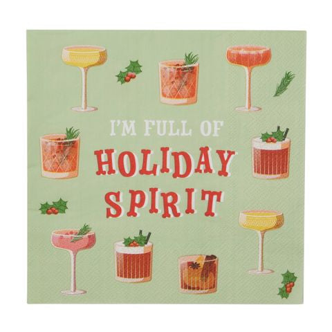 Holiday Cocktail Napkin 20 Pack