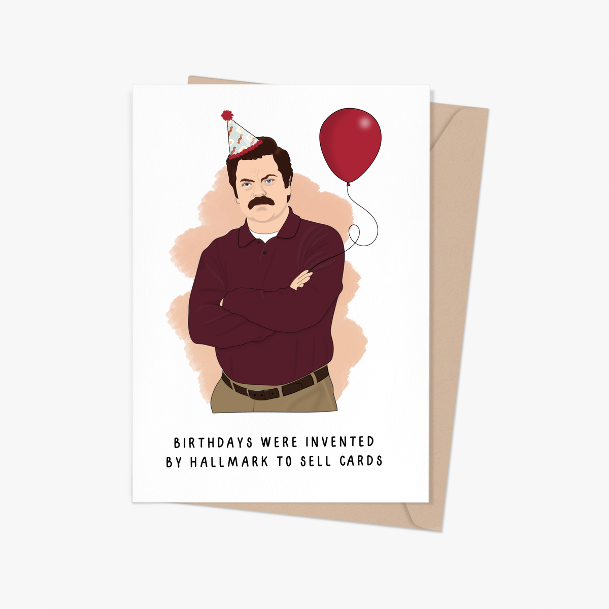 Ron Swanson Birthday Card - Trimmings