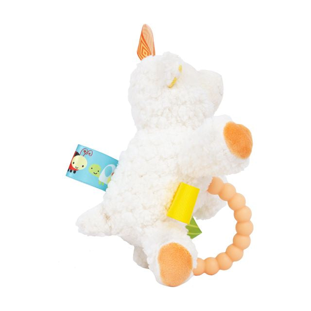 Sherbert Lamb Taggies Teether Rattle