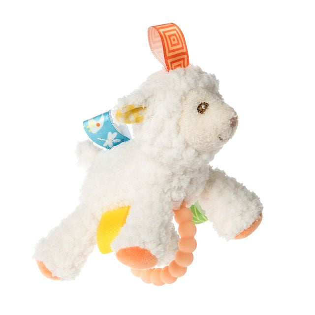 Sherbert Lamb Taggies Teether Rattle