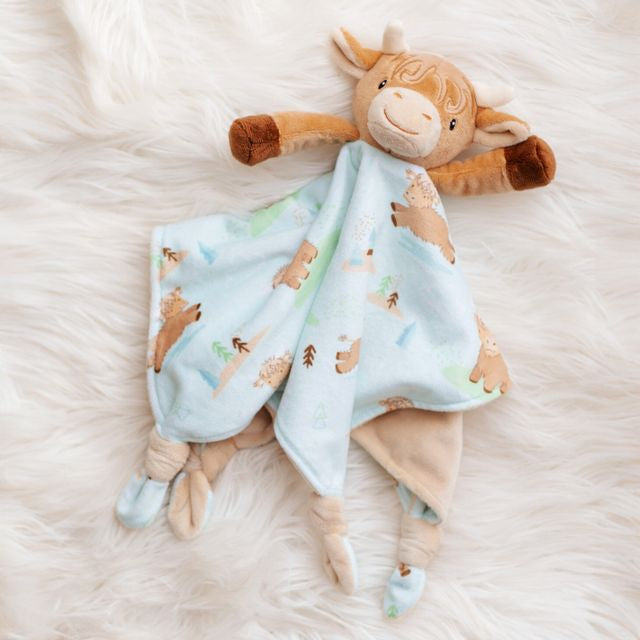 Hetty Highland Cow Taggies Blanket