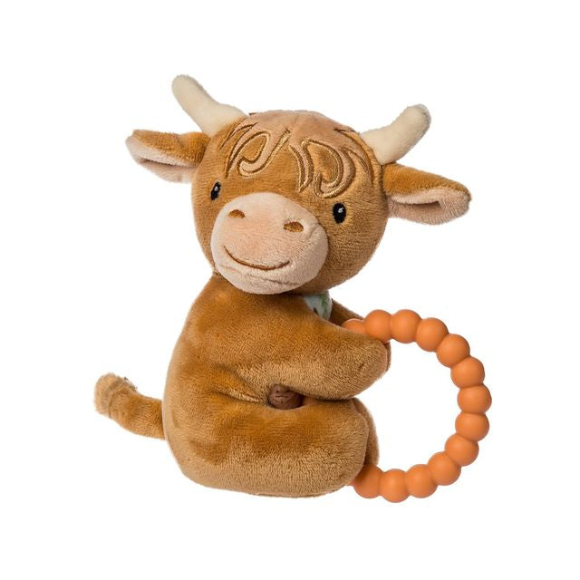 Hetty Highland Cow Taggies Teether Rattle