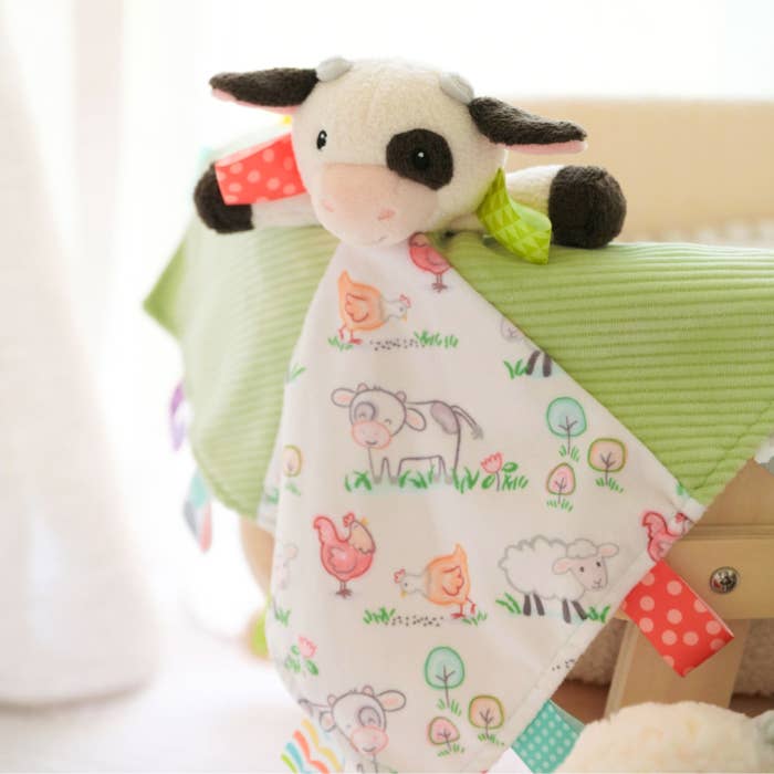 Buttercup Cow Taggies Blanket