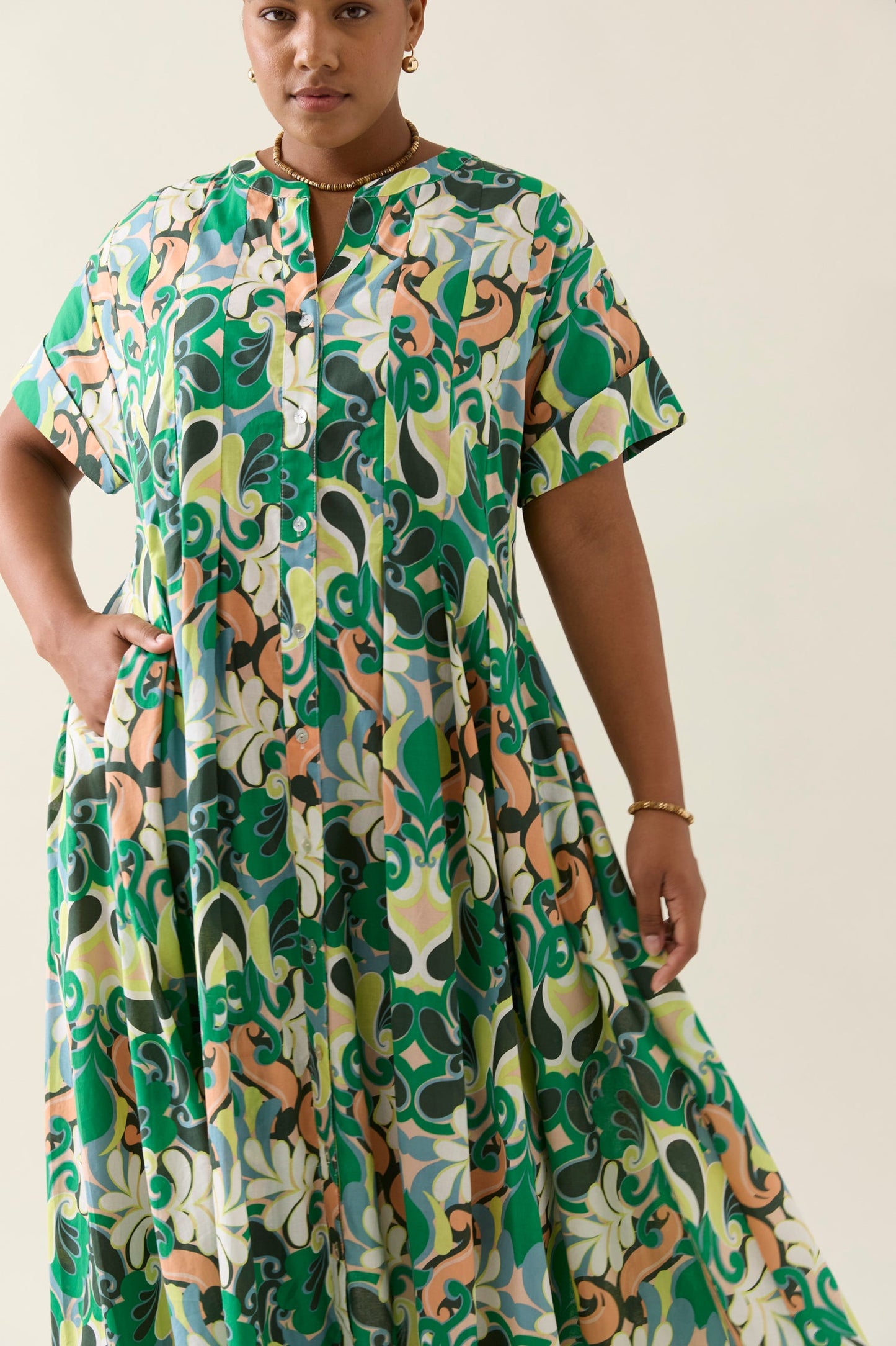 Aurora Pleat Maxi