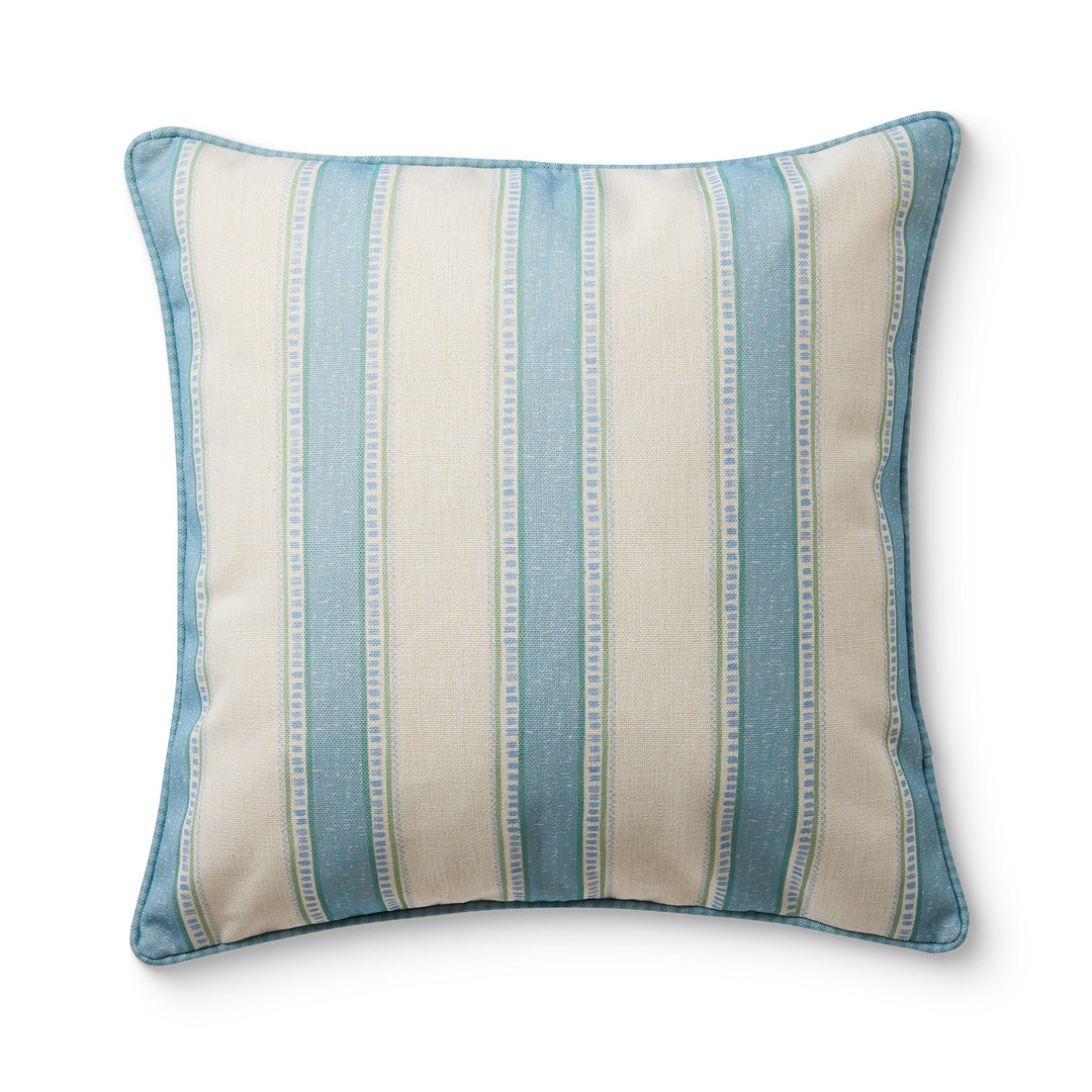 Sailor Blue Stripe Reversible Outdoor Cushion