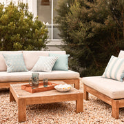 Sailor Blue Stripe Reversible Outdoor Cushion